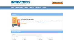 Desktop Screenshot of interventionjournal.com